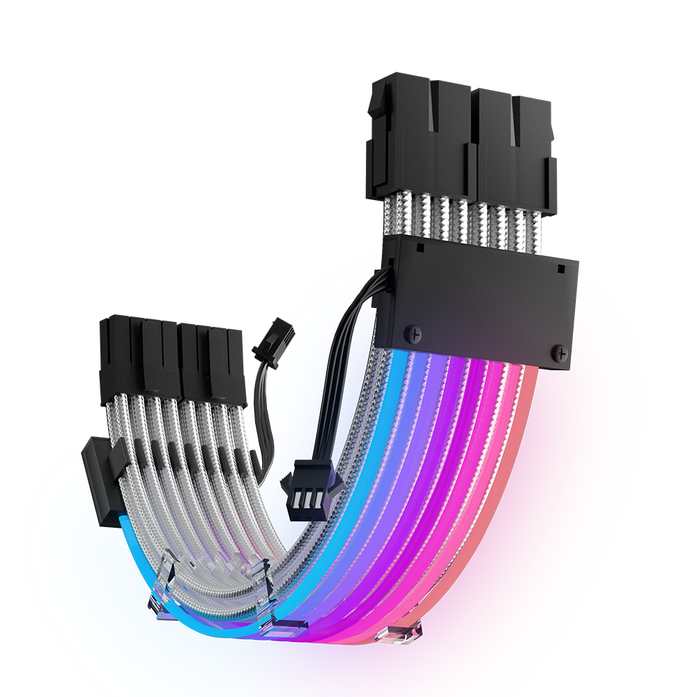 Dual 8pin RGB Striped Extension Cable